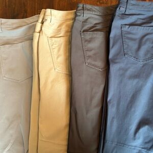 4 pairs of LuLulemon ABC pants - 32 waist